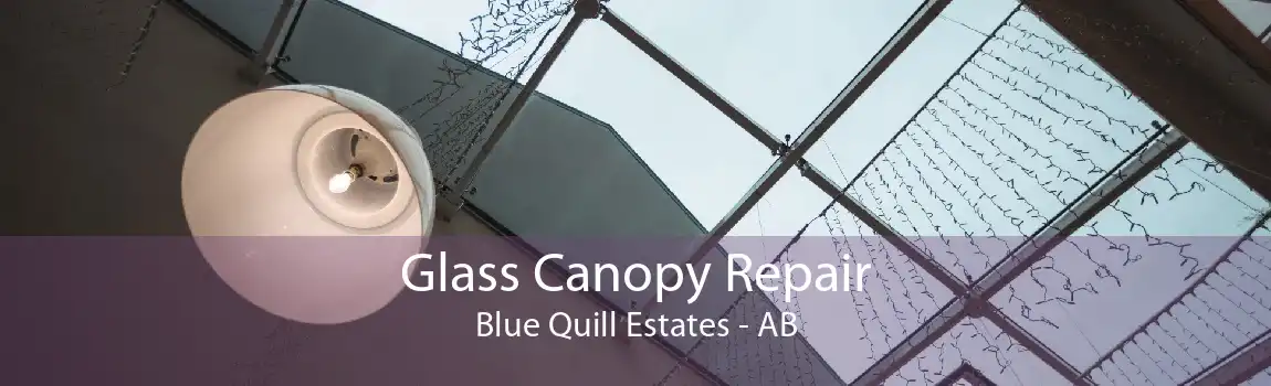 Glass Canopy Repair Blue Quill Estates - AB