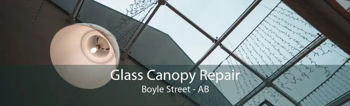 Glass Canopy Repair Boyle Street - AB