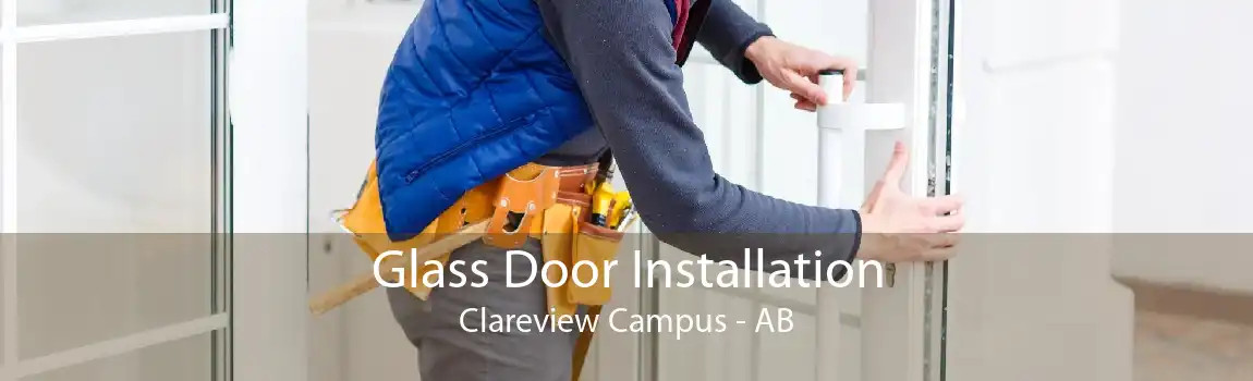 Glass Door Installation Clareview Campus - AB