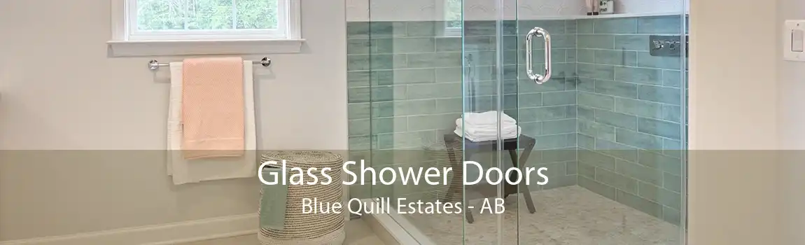 Glass Shower Doors Blue Quill Estates - AB